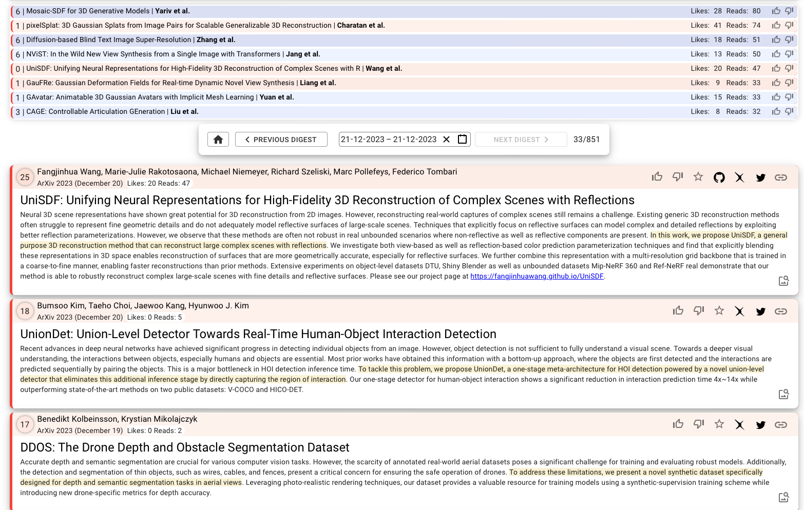 paper recommendations